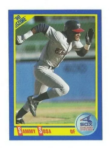 1990 SCORE SAMMY SOSA RC #558 VERY CLEAN SHARP CORNERS & EDGES FREE SHIPPING