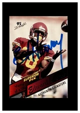 1995 Superior Pix Autograph #52 Ed Hervey RC 4604/6500 USC Trojans