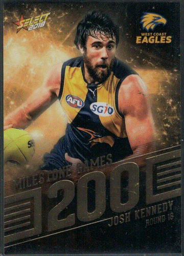 2018 AFL Select Footy Stars AFL MILESTONE GAMES; Individual Card Sale. - Picture 10 of 10