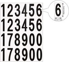 10Pcs Vinyl Sticker Mailbox Address Car Number Window Door Wall Sign Decal New