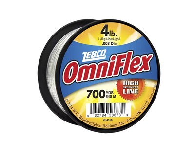 Zebco Omniflex Monofilament Fishing Line |   4LB-Pound Tested |  700 yd  | Clear