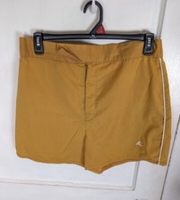 NWOT Vintage 50s Catalina California Swim Shorts Brown Lined Sz.38 USA Made 4Ins