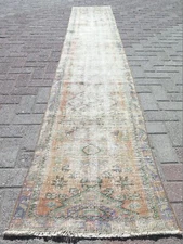 Rug Runner, Stair Rug, Distressed Rug Runner, Hallway Rug, Carpet Runner 24x128"