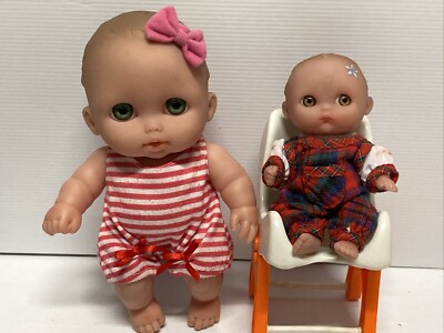 Berenguer Lil Cuties Soft Vinyl Doll Baby High Chair Pink Vinyl