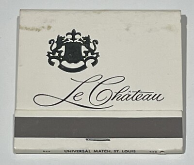 Vintage Matchbook Le Chateau Banquet Hall St. Louis Missouri 