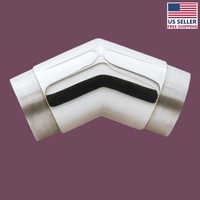Elbow Fitting 135 Degree 1.5 Od Bar Foot Rail Chrome Brass | Renovator's Supply on sale Elbow Fitting 135 Degree 1.5 Od Bar Foot Rail Chrome Brass | Renovator's Supply on sale