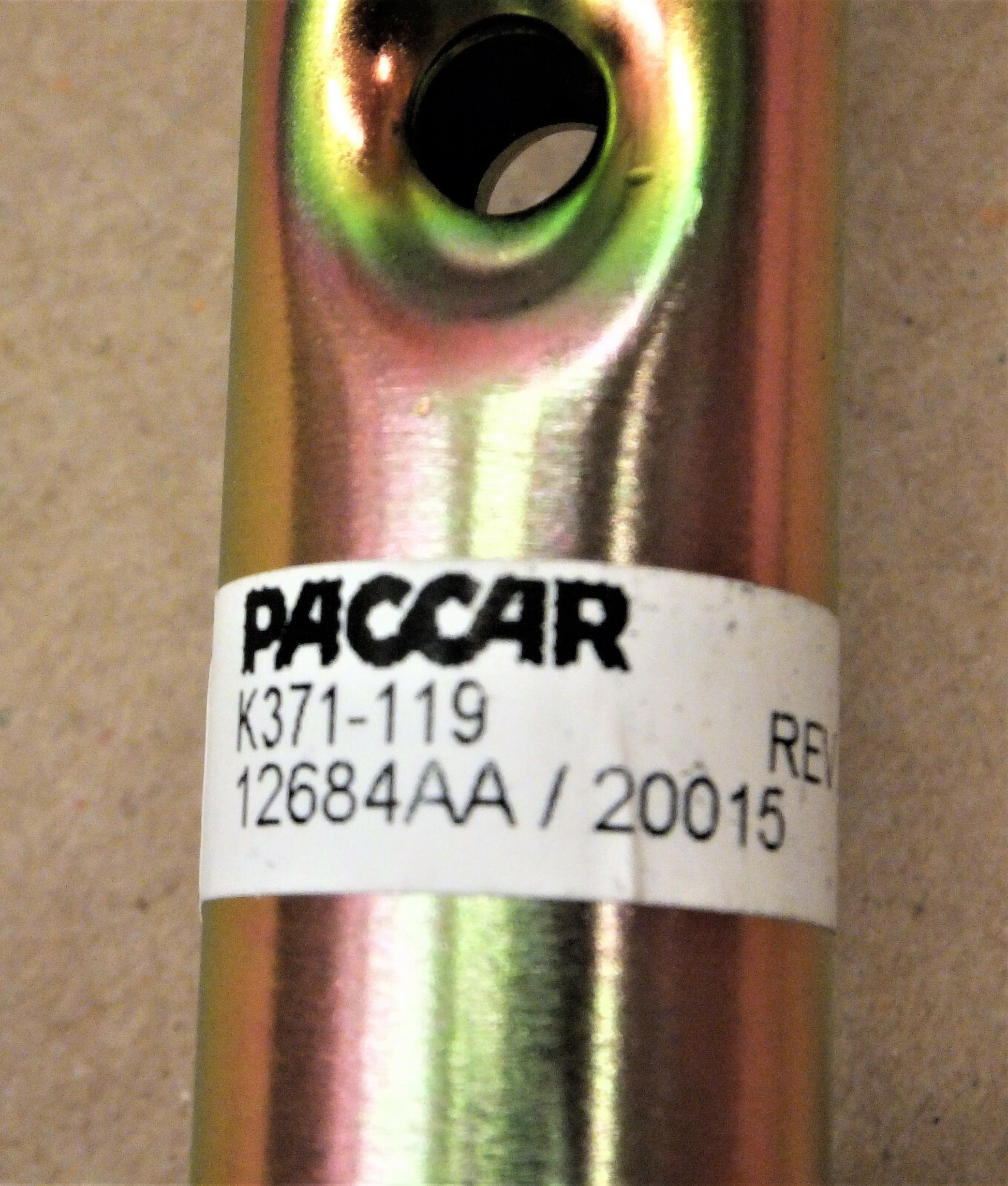 HOSE TENDER 40" AIR & ELECTRIC POGO STICK GOLD FINISH PACCAR K371