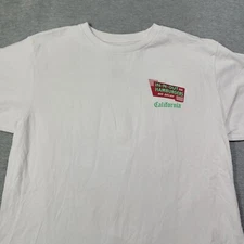 In N Out T Shirt Men Large White Made USA Pre Shrunk California Fast Food Logo