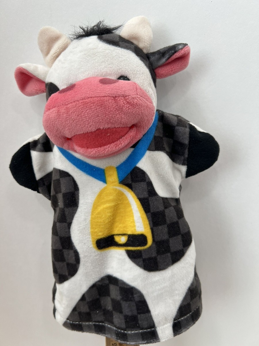 Melissa and Doug Plush Farm Friends Cow Hand Puppet Plush Stuffed