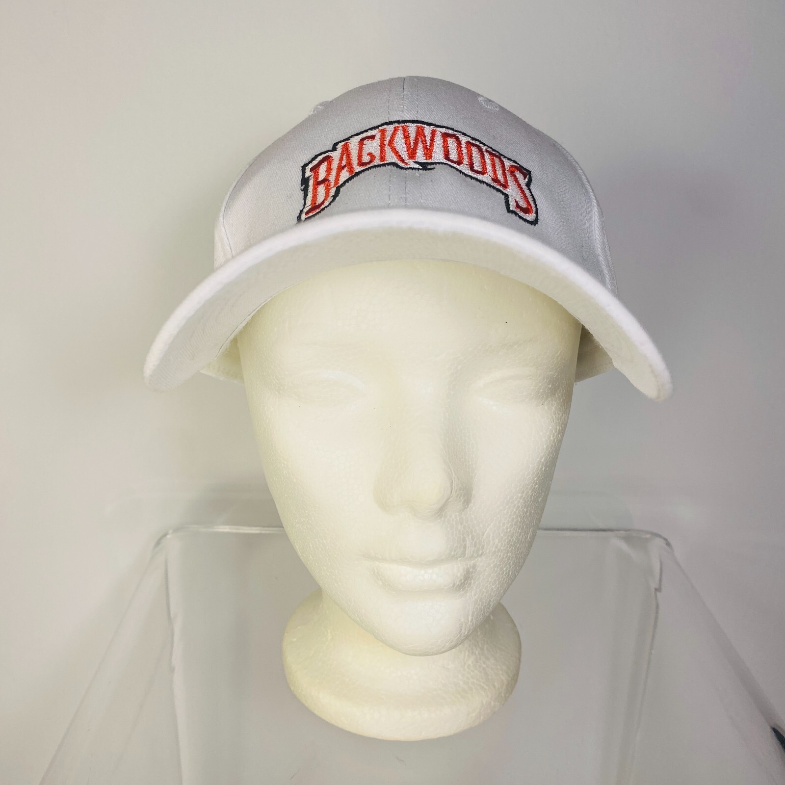 Backwoods Hat Cap Strap Back White Lightweight - image 1