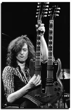 Jimmy Page Poster 24x36 Inch Live Concert Photo Rare Wall Art Print - JP02
