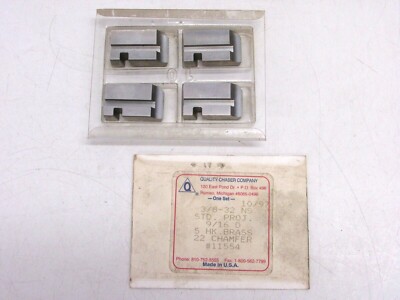 (4) QUALITY CHASER Co. CHASERS, S 3/8-32 NS STD, 5º HOOK 22º CHAMFER, 11554