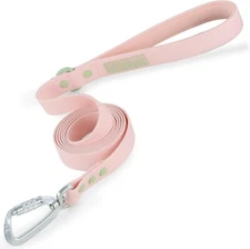 Wolfone Waterproof Colorful Dog Collar Leash Set ,Quick Release Buckle Pink M