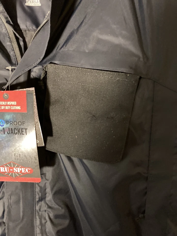 Tru Spec 2414 H2O Proof -3 in 1 Jacket-Hooded-Removable Lining-Men L-Navy-NEW WT - Image 4 of 4