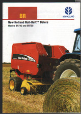 New Holland Roll-Belt BR740 and BR750 Round Balers Brochure Leaflet
