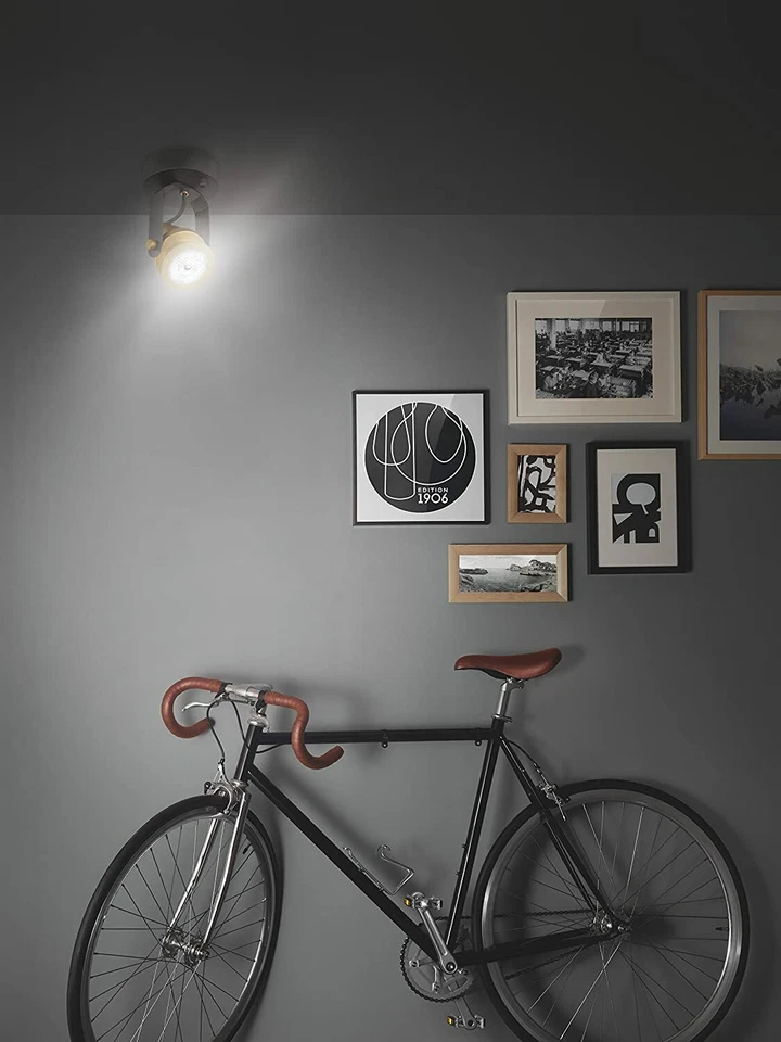 Osram Vintage 1906 Decospot Single schwarz gold Strahler retro incl. GU10 Spot - Bild 4 von 4