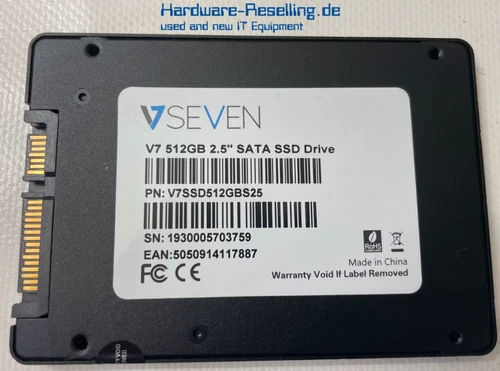 V7 SSD 512 Go 2,5" SATA III 6G V7SSD512GBS25 5050914117887