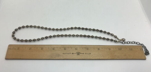 Carolyn Pollack Relios Sterling Silver 925 Desert Pearl 6MM Bead Ball Necklace. - Picture 10 of 10