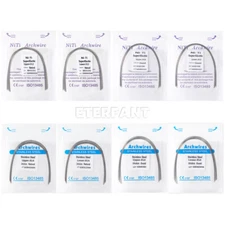 10PCs ETERFANT Dental Ortho Arch Wire Super Elastic NiTi/Stainless Steel Round 