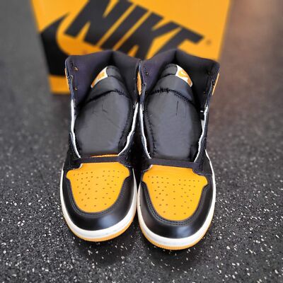Nike Air Jordan 1 Retro High OG Taxi Yellow Toe 555088-711 MEN SZ