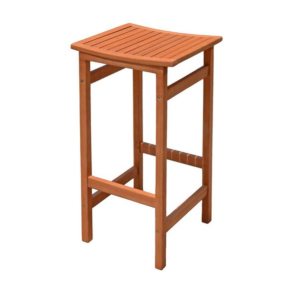 Barhocker Partyhocker Gartenhocker Hochstuhl Stuhl Hocker 2Er Set Eukalyptus-image