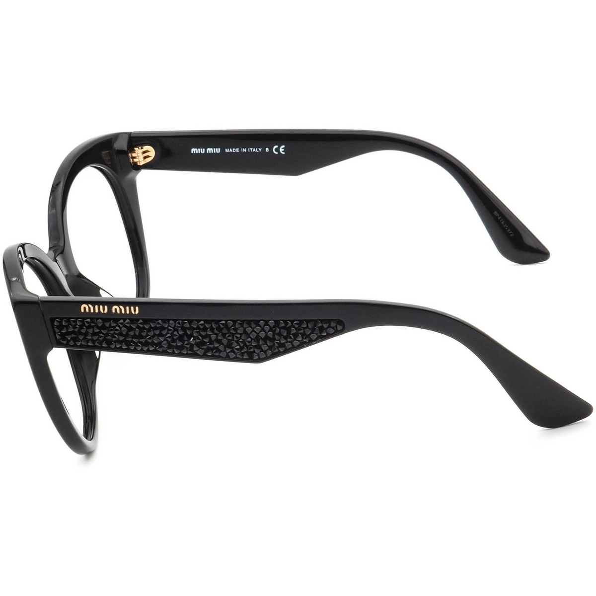 MIU MIU / サングラス/GRY/BLK/レディース/SMU07R-A Miu Miu Women's Sunglasses Frame Only SMU 07R-A 1AB-1A1 Black Cat