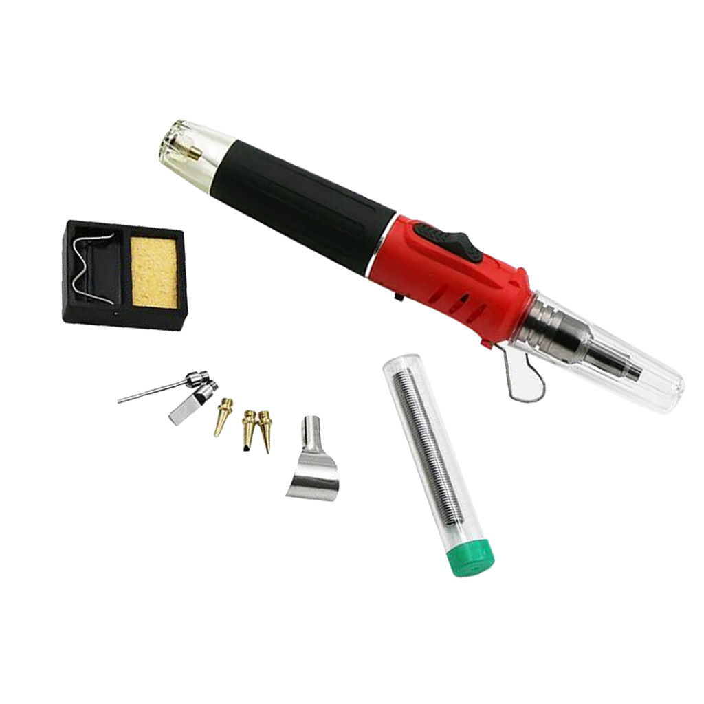 Auto Ignition Butane Gas Soldering Iron Kit Case Self Ignite Welding