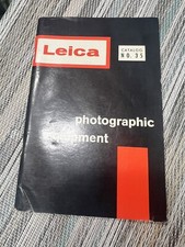 Leica Photographic Equipment Catalog No.35 printed March 1960 100 pages