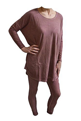 Rock Cotton - Rounded Bottom Tunic & Legging Set - Vintage Wash Red - XL/XXL - Picture 1 of 2
