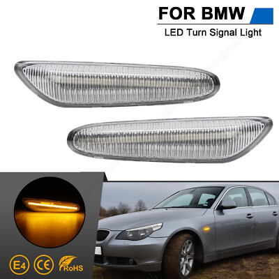 2x LED Side Indicators Fits BMW 3 Series E36, E46, E90, E91, E92, E93 White DE