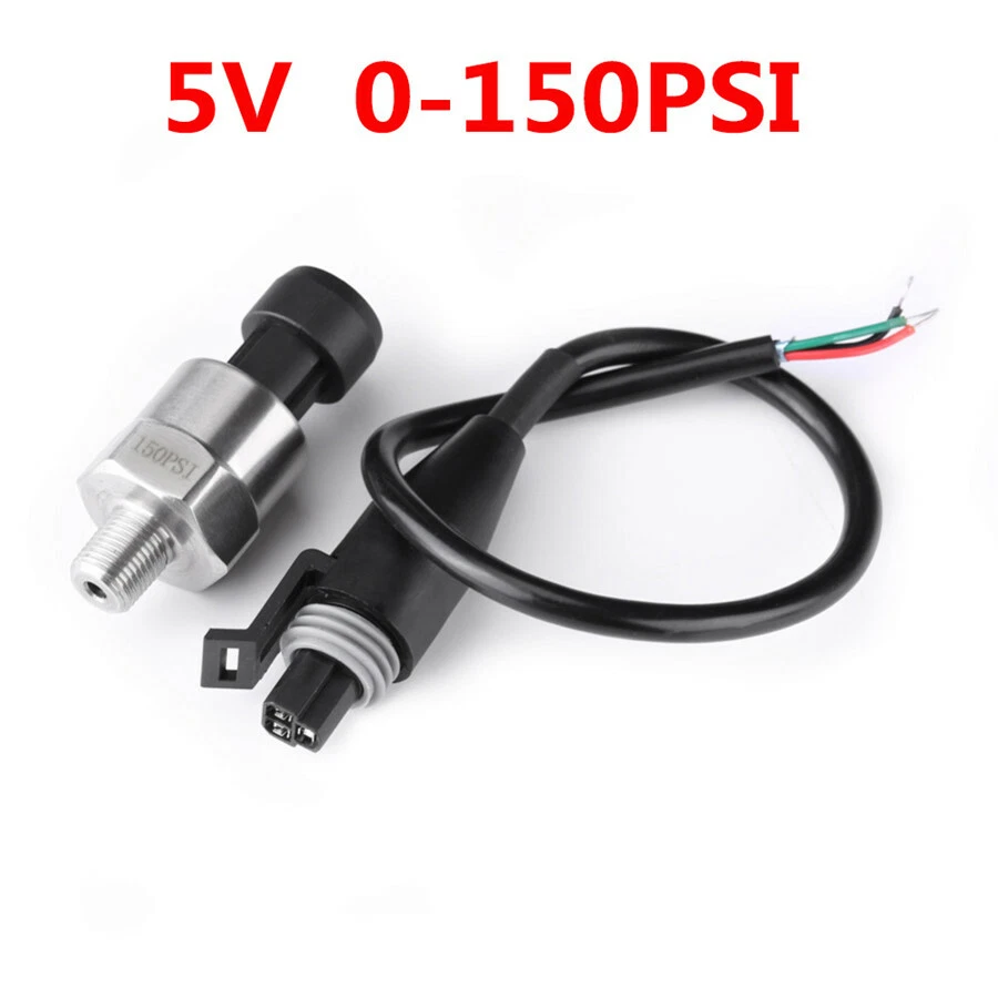 0-150 PSI Pressure Sensor Oil Fuel Stainless Steel Pressure Sender Gauge DC 5V - Image 2 of 4