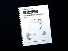 Kenmore 48487 Bread Maker Machine Instruction...