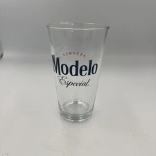 MODELO Especial Cerveza Gold Rim 16 Oz. Pint Beer Glass 6"