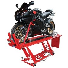 BikeTek 400 kg Hydraulic Motorcycle Table Lift Motorbike Workshop Stand Scooter