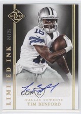 2014 Panini Limited Limited INK Gold 24/25 Tim Benford #LI-TB Auto 0c2