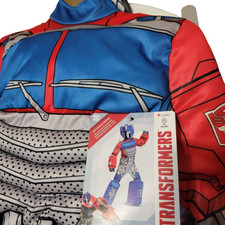 Transformers Optimus Prime Deluxe Child Costume Medium 8-10 3D Pant Cuffs Kids