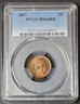 1897 Indian Cent, PCGS MS64 red-brown Philadelphia Indian Head