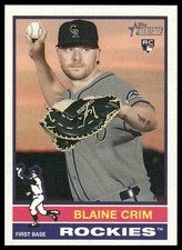 2025 Topps Heritage High Number #662 Blaine Crim (RC)