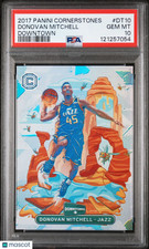 2017 Panini Cornerstones Downtown Donovan Mitchell #DT10 PSA 10