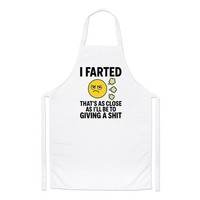 Gift Base Chefs SchüRze Rude BBQ Spruch Weiß 100% Polyester 86X60Cm