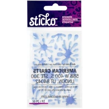 Stickers Sticko Puffy Epoxy Splash Blue Water Bursts