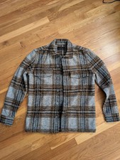 All saints Mens Grey Shirt Jacket