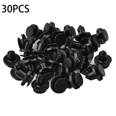30x Auto Kunststoff Nieten Loch Fastener Fender Bumper Clips Push-In Für