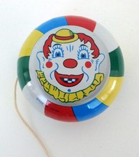 Colorful Vintage Tin Japanese Yo Yo, Double Sided Clown