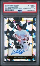 2025 LEAF METAL 92 LEAF LEAF GOLD ROOKIES AUTO #LGRAA1 AIVA ARQUETTE 6/25 PSA 9