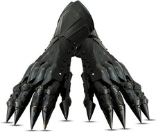 Medieval Gothic Claw Gauntlet Gloves Full Finger Black Metal Armor Gloves