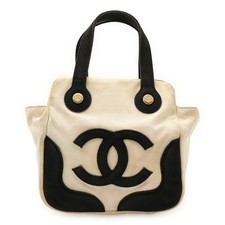 Chanel Coco Mark Marshmallow Tote Bag Women Black One Size