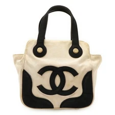 Chanel Coco Mark Marshmallow Tote Bag Women Black One Size