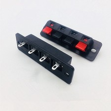 10pcs 4 Terminal Speaker Connector Plate push type terminal board 4 positions
