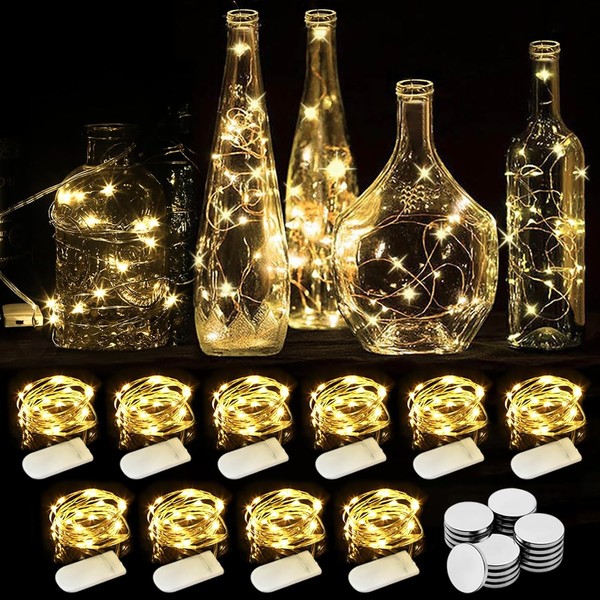 Wearxi Led Lichterkette Batterie 10 StüCk 2,0M 20 Mini Led-image